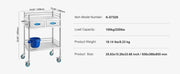 Load image into Gallery viewer, Amocart Lab Trolley 3-Layer Rolling Cart Metal Mobile Trolley  220 lbs Weight Capacity for Lab Clinic Beauty and Salon
