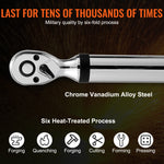 SucceBuy 3/8"1/2"Digital Torque Wrench Drive Electronic Torque Wrench Torque Wrench Kit 3.7-37/25-250ft.lb Torque Accurate Range