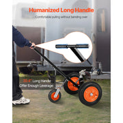 Charger l'image dans la visionneuse de galerie, Amocart 1000/1200lbs Tongue Trailer Dolly Carbon Steel Boat Mover with 16.7in/18in - 22in Height Adjustable for Moving Cargo

