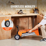 Amocart Miter Saw Stand with Tabletop and Wheels 330lbs Steel Collapsible Rolling Stand for Miter Saw Adjustable Height  Length