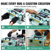 Load image into Gallery viewer, SucceBuy Tumbler Heat Press Machine 2 Station Heaters 11-30oz Mug Press Tumbler Press Sublimation Tumblers Cups and Mug 19.6lbs
