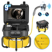 Bild in Galerie-Viewer laden, Amocart Sewer Camera 165ft/50m Self-Leveling Pipeline Inspection Camera with 9"1080P HD Screen  with Lights-12LED for Duct Pipe
