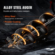 Bild in Galerie-Viewer laden, Amocart Fuel-powered Auger  Post Hole Digger Gas Powered Earth Auger Borer Ground Petrol Earth Auger Post 52cc/43cc Hole Digger
