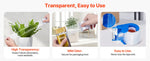 Amocart 1.5in Core 6 Rolls Clear Packing Tape with Dispenser 2.7 Mil Shipping Tape Designed for Moving Boxes Storage Mailing