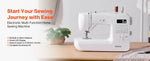 Amocart Computerized Sewing Machine 18/60/200 Stitch Applications LED Screen Foot Pedal and LED Light Heavy-Duty Metal Frame