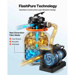 Amocart 12/14/16in FlashPure Sand Filter Pump with Timer for Above Ground Pool 0.5/0.75/1 HP 3000/3500/4400 GPH Media Installed