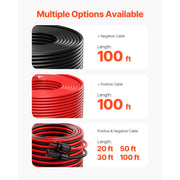 Charger l'image dans la visionneuse de galerie, Amocart 100FT Solar Panel Extension Cable 10AWG 6mm² IP67 Waterproof Solar Extension Cable for Home Ship and RV Solar Panels
