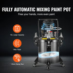 SucceBuy 10L/15L/20L/30L Spray Paint Pressure Pot Stirring Pot Tank Adjustale Pressure Pressure Pot Paint Tank Spray Gun