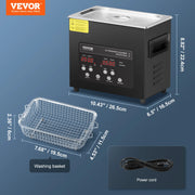 Bild in Galerie-Viewer laden, Amocart 2-30L Ultrasonic Cleaner Digital Ultrasound Cleaning Machine with Upgraded Degassing and Gentle Mode for Jewelry Glass
