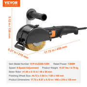 Bild in Galerie-Viewer laden, Amocart Burnishing Polishing Machine Variable Speed Surface Conditioning Tool Electric Metal Burnishing Machine for Wood Steel
