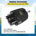 SucceBuy Outboard Hydraulic Steering Pump for Engines Till 150HP Front Mount Helm 1.4cu. in. for Fishing Marine Boat Accessories