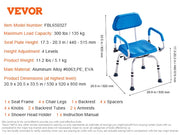 Bild in Galerie-Viewer laden, Amocart Swivel Shower Chair 360 Degree Adjustable with Armrest and Backrest for Shower or Bathtub Non-Slip for Elderly Disabled
