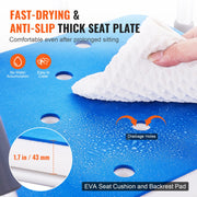 Bild in Galerie-Viewer laden, Amocart Swivel Shower Chair 360 Degree Adjustable with Armrest and Backrest for Shower or Bathtub Non-Slip for Elderly Disabled
