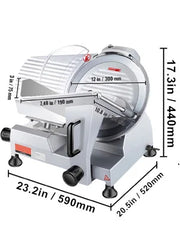 Charger l'image dans la visionneuse de galerie, Amocart Meat Slicer 200W/240W/320W/340W Electric Deli Food Slicer Adjustable Thickness for Commercial Home Use Cut Meat Cheese
