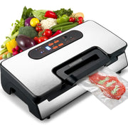 Bild in Galerie-Viewer laden, Amocart 90Kpa 130W Vacuum Sealer Food Packaging Machine with Free 10pcs Vacuum bags for Household Kitchen Vacuum Food Sealing

