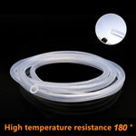 1/5 Meters Food Grade Clear Transparent Silicone Rubber Hose ID 0.51 2 3 4 5 6 7 8 9 10 12mm O.D Flexible Nontoxic Silicone Tube