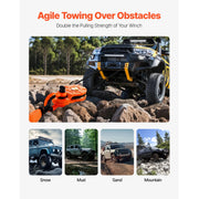 Charger l'image dans la visionneuse de galerie, Amocart 10T Snatch Block Towing Pulley 22000Lbs Winch Breaking Force Tackle System Offroad Recovery Accessory for Tractor UTV
