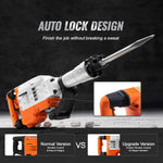 Amocart Demolition Jack Hammer 1500W/2200W/3500W Jack Hammer Concrete Breaker Heavy Duty Electric Jack Hammer 2/4pcs Chisel