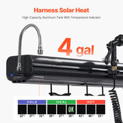 Charger l'image dans la visionneuse de galerie, Amocart Roof Rack Water Tank Multi-Dispensing Outdoor Tank  High-Capacity Aluminum Tank with Pressurization Port Fit for Trunk

