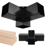 Amocart Pergola Bracket Kit 160x160 x150cm 4pcs 3/4Way Easy Installation For Gazebos Patio Pergolas Log Cabin Outdoor Hardware