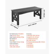 Bild in Galerie-Viewer laden, Amocart Outdoor Bench Wooden Metal Garden Bench for Outdoors 480 lbs Load Capacity Bench Outdoor Garden Park Bench
