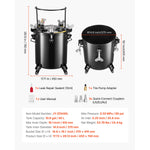 SucceBuy Spray Paint Pressure Pot Pressure Pot Paint Sprayer Spray Guns Central Pneumatic Sprays Gun for Furniture Car Fence