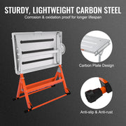 Bild in Galerie-Viewer laden, Amocart 18/20/24 Inch Foldable Welding Table Steel Table Top Auxiliary Welding Tool Flexible Height Portable Workbench for Work
