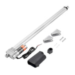 Amocart 12V Linear Actuator 3000N 500mm Waterproof IP65 Linear Motor 0.19"/s Linear Actuator with Mounting Bracket for Outdoor