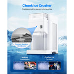 SucceBuy Commercial Ice Shaver Machine 1.8L 300W Premium Motor Stainless Blades for Bar Mixing Seafood Preservation Home Party