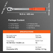 Load image into Gallery viewer, SucceBuy 1/2" 1/4" 3/8" Mechanical Torque Wrench Set Precision Pointer Hand Tools Torque Wrench Mechanical Car Repair Tool
