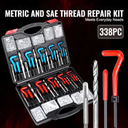 Bild in Galerie-Viewer laden, Amocart Helicoil Thread Repair Kit SAE Metric Rethreading Tool Kit HSS Drill Bits Thread Inserts Breakoff Installation Tools
