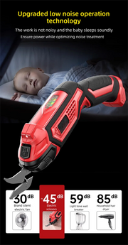 Load image into Gallery viewer, Cordless Electric Scissors 2 Blades Portable 4V Shears for Fabric Cloth Leather Cardboard Carpet DIY USB Cutting Tool 11000RPM
