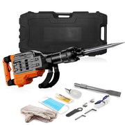 Charger l'image dans la visionneuse de galerie, Amocart Demolition Jack Hammer 3500W Concrete Breaker 2pcs Chisel Gloves for Trenching 1900 BPM Heavy Duty Electric Jack Hammer
