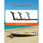 Charger l'image dans la visionneuse de galerie, Amocart 420lbs Boat Trailer Dolly Carbon Steel Kayak Mover with 15.7in Pneumatic Tires &amp; Bracket for Moving Fishing Motorboat
