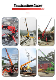 Load image into Gallery viewer, Customized Crawler Telescopic Boom Spider Crane with Hydraulic Remote Control，with Long Arm Fly Jib
