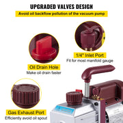 Charger l'image dans la visionneuse de galerie, Amocart 4.5CFM 1/3HP  HVAC Refrigerant Vacuum Pump Refrigeration Single-Stage Set for Household Air Conditioning Vacuum Packing
