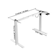 Load image into Gallery viewer, Amocart Standing Desk Frame  Electric Stand Up Computer Desk Legs Ergonomic DIY Workstation Base for Home Office Black white
