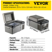 Charger l'image dans la visionneuse de galerie, Amocart 20L 22L 35L 45L 55L Car Refrigerator Mini Fridge Freezer Portable Compressor Cooler 12/24V Ice Box for Camping
