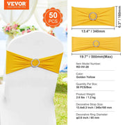 Charger l'image dans la visionneuse de galerie, Amocart 50pcs Stretch Spandex Chair Sashes Chair Sashes Bands for Wedding Party Banquet Decoration Elastic Bulk Chair Cover
