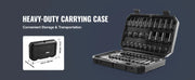 Charger l'image dans la visionneuse de galerie, Amocart Drive Impact Socket Set Deep Shallow Socket Set CR-V Alloy Steel Auto Repair Easy-to-Read Size Markings Storage Case
