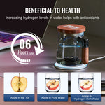 Amocart 400ML Hydrogen Water Cup Hydrogen Generator SPE Technology Hydrogen Water Ionizer Machine with Wireless Charging Base