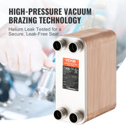 Charger l'image dans la visionneuse de galerie, Amocart Heat Exchanger 5"x 12" 80 Plates Brazed Plate Stainless Steel For Floor Heating Water Heating Snow Melting Beer Cooling
