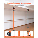 SucceBuy 2/4 Pack Cabinet Jack Support Pole 49-114in Steel Telescopic Support Rod Adjustable 3rd System for Lifting Drywall