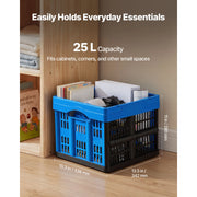 Bild in Galerie-Viewer laden, Amocart 25L 3PCS Plastic Stackable Storage Bins Collapsible Folding Storage Containers Space-Saving Baskets for Home Organizing

