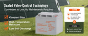Bild in Galerie-Viewer laden, Amocart 12V 40/100/200 AH Deep Cycle Battery AGM Marine Rechargeable High Self-Discharge Rate 400A/800A/1400A Discharge Current
