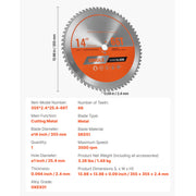 Charger l'image dans la visionneuse de galerie, Amocart Circular Saw Blade 10in Diameter 80Sharp Alloy Teeth 5/8in Arbor Aluminum Cutting Blade forCircular Saw with Heat Vents
