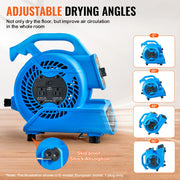 Charger l'image dans la visionneuse de galerie, Amocart Floor Blower 1360 RPM 600 CFM Air Mover for Drying and Cooling Portable Dryer for Janitorial Home Plumbing Commercial
