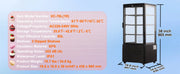 Load image into Gallery viewer, Amocart 3.5/4.2/5/9.8 cft Refrigerated Display Case Large Commercial Pastry Display Refrigerator with LED Lighting for Bakery
