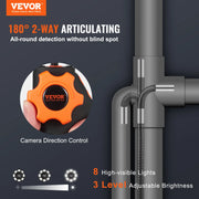 Load image into Gallery viewer, Amocart Articulating Borescope Camera w/ Light Two-way Articulated Endoscope Inspection with 6.4mm Tiny Lens 5"IPS 1080P Screen
