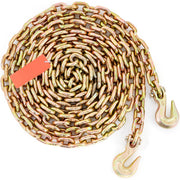 Charger l'image dans la visionneuse de galerie, Amocart 1/2pcs Binder Chain Trailer Tow Zinc Plated Truck with Safety Grab Hooks for Logging Binder Tie Down Transport Flatbed
